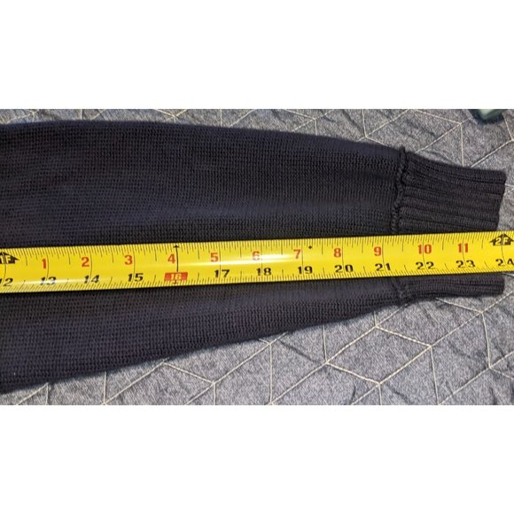 LRL LAUREN JEANS Co Blue Sweater with gold hardware zips size 1X - Picture 9 of 11